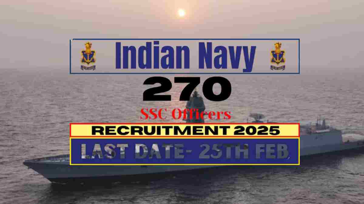 Indian Navy SSC Officer January Recruitment 2025